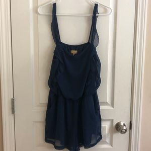 Navy romper with pockets